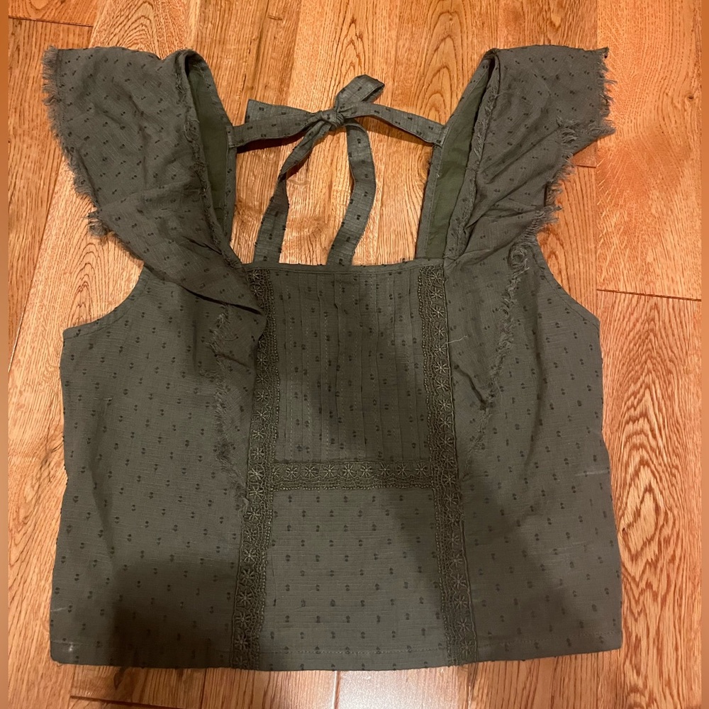 Truecraft army green top